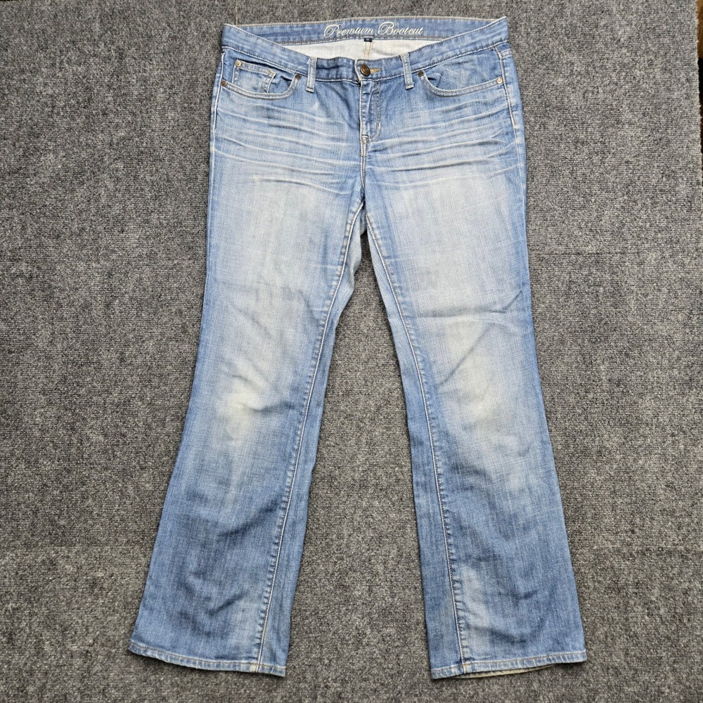 Gap 1969 Premium Bootcut Jeans Light Wash Blue Stretch Denim Size 14A